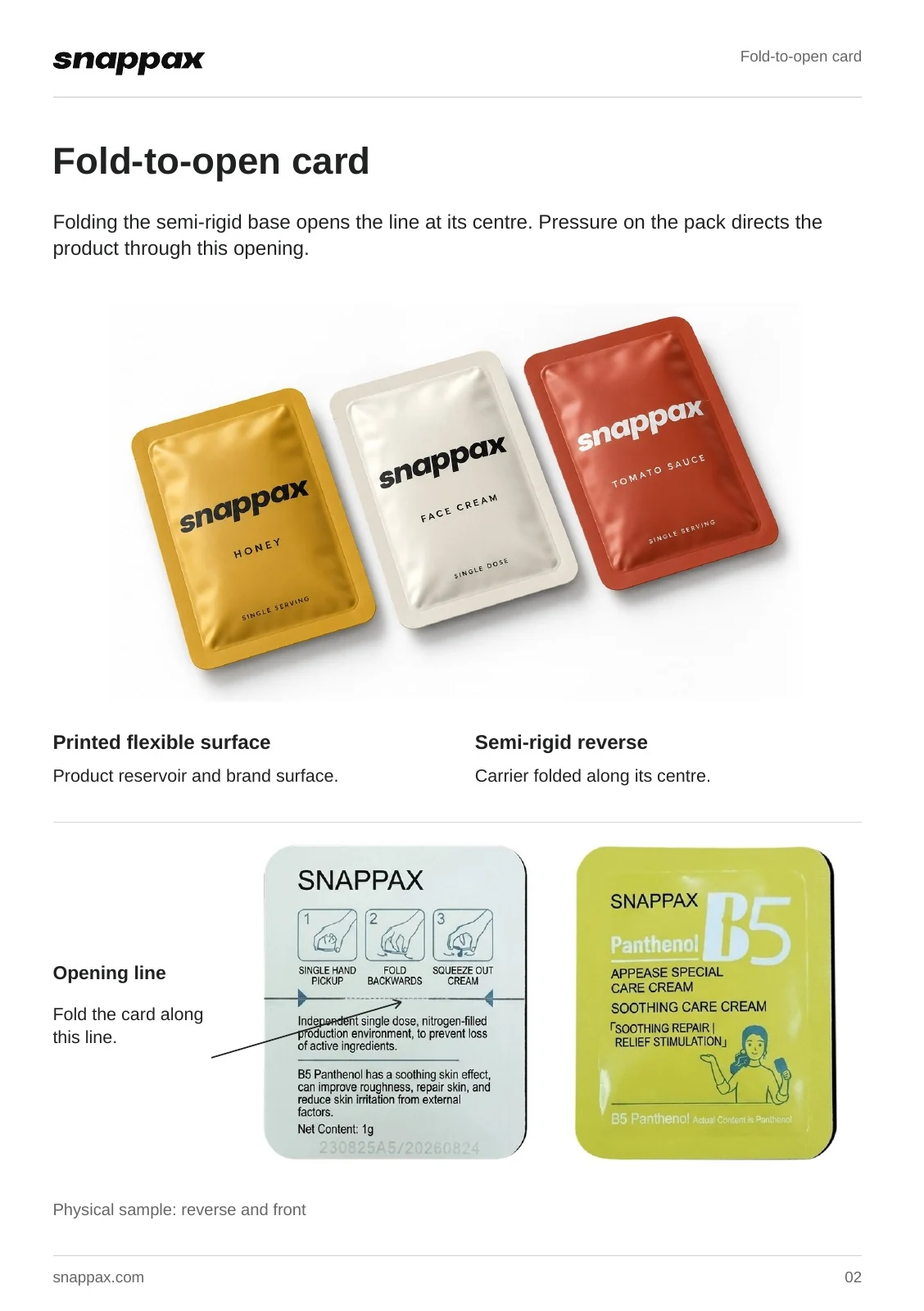 Page 2: Fold-to-open card